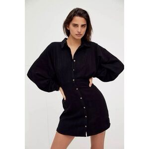 Free People Moni Mini Dress in Black Size Medium